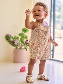 Baby-Kurzoverall Mädchen Baby mit Spaghettiträgern