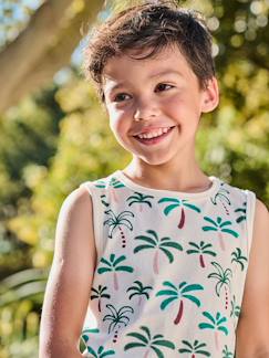 Garçon-T-shirt, polo, sous-pull-Débardeur garçon imprimé tropical