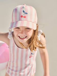 Mädchen-Accessoires-Baumwoll-Cap mit Streifen und Kirsche Mädchen 