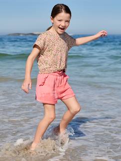 Mädchen-Shorts mit Rüschen Mädchen Musselin