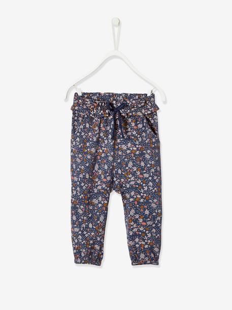 Babyhose mit Dehnbund, Mädchen BLAUGRAU 