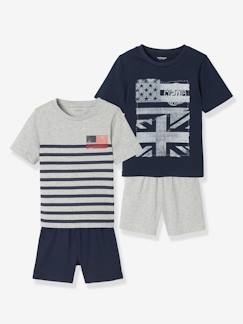 Le sommeil de bébé-Garçon-Pyjama, surpyjama-Lot de 2 pyjashorts garçon assortis Flags