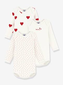 Baby-Body-3er-Set Bodys, Langarm PETIT BATEAU
