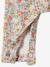 Ensemble combinaison et bandeau bébé fille en molleton blanc imprimé 