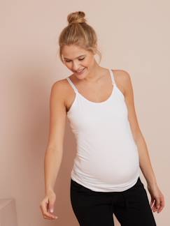 Collection allaitement-Vêtements de grossesse-T-shirt, débardeur-Lot de 2 débardeurs d'allaitement fines bretelles