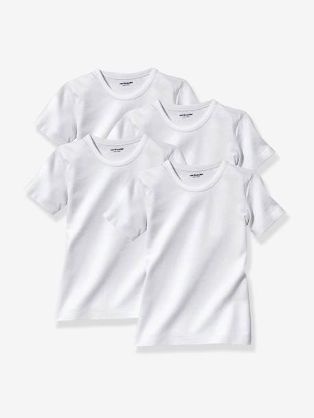 4er-Pack T-Shirts für Kinder WEISS 