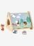Boîte à formes des animaux en bois FSC® multicolore 