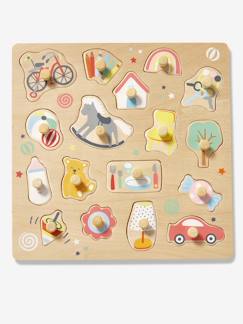 La sélection de la rentrée pour les bébés-Jouet-Jeux éducatifs-Puzzle boutons Happy en bois FSC®