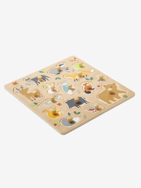 Baby Steckpuzzle Tiere, Holz FSC® mehrfarbig 