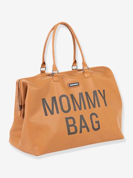 Sac à langer Mommy bag simili cuir CHILDHOME Brun 