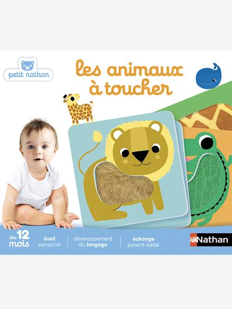 Baby Fühl-Lernspiel „Les animaux à toucher“ NATHAN weiß 