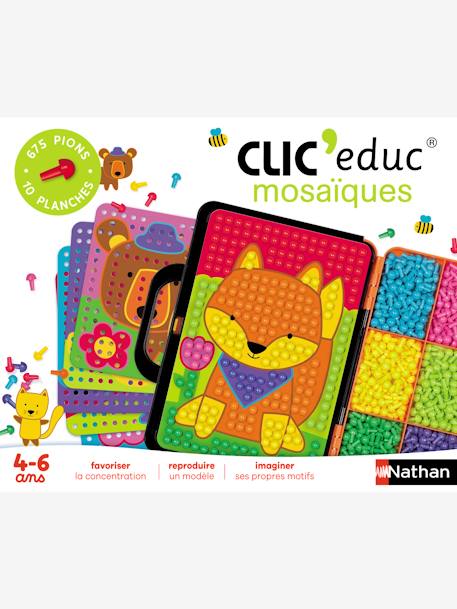 Kinder Steckspiel „Clic educ mosaïques“ NATHAN weiß 