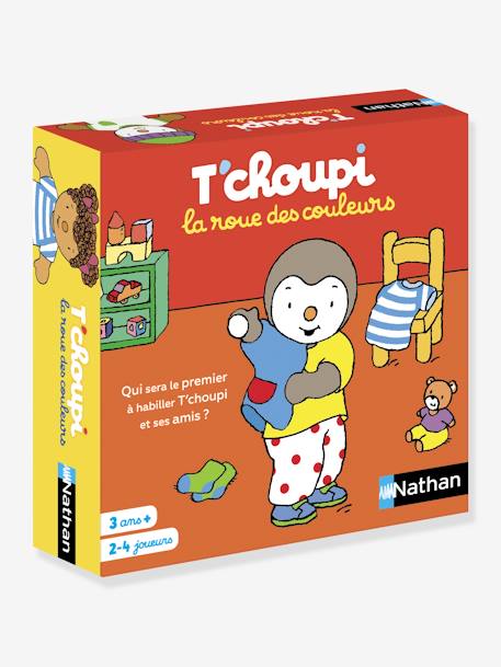 Französisches Kinder Farben-Lernspiel „Jeu des couleurs T'choupi“ NATHAN rot 