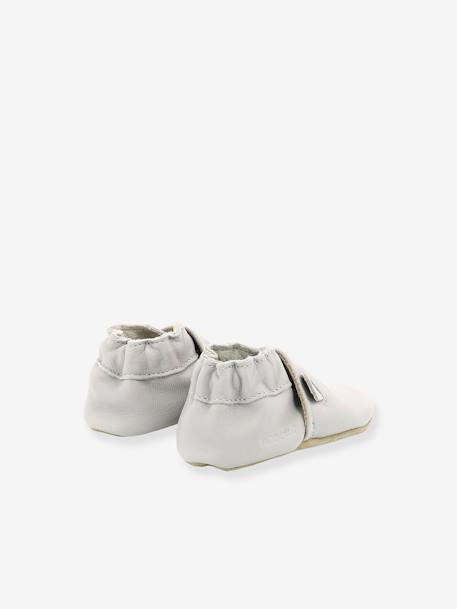 Baby Krabbelschuhe SWEETY BEAR ROBEEZ, Hausschuhe hellgrau 