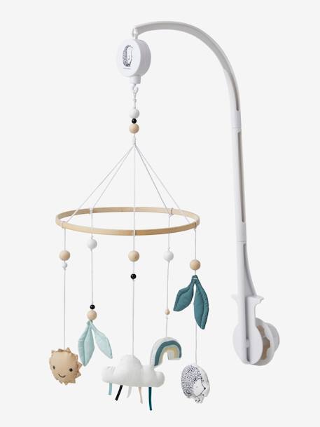 Mobile musical LOVELY NATURE avec jouets en coton bio* VERT 