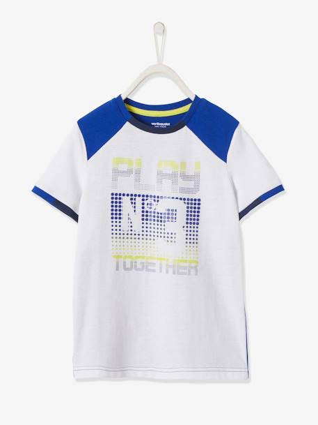 Jungen Sport T-Shirt, Funktionsmaterial WEISS 