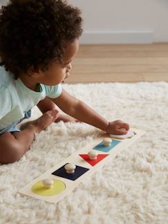 Babys gehen in die Kita-Spielzeug-Lernspiele-Holz-Steckpuzzle für Kinder, Holz FSC®
