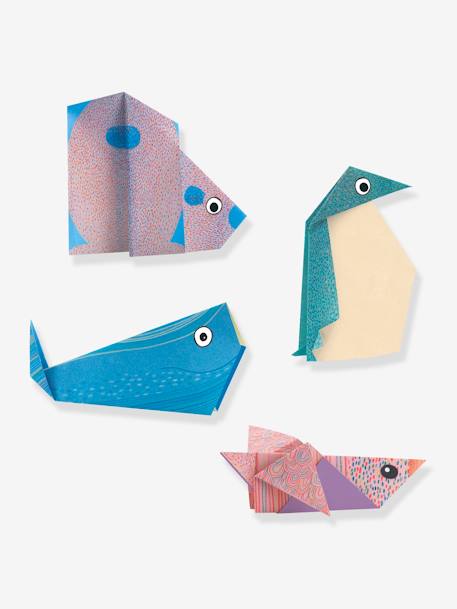 Origami facile - Les animaux polaires DJECO BLEU 