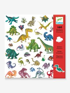 Weihnachts-Spielsachen-Spielzeug-Kunstaktivität-Klebebilder und Modelieren-160 Stickers "Dinosaurier" DJECO