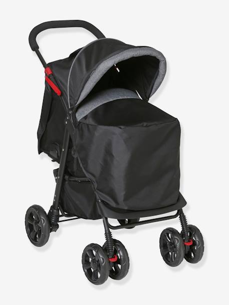 Kinderwagen + Babyschale 'Primacity' schwarz/grau 