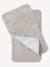 Lot 2 serviettes de rechange matelas à langer Blanc+Gris taupe+rose pâle + blanc 