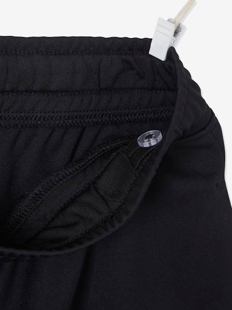 Short de sport garçon Numéro 10 en matière technique MARINE+noir 