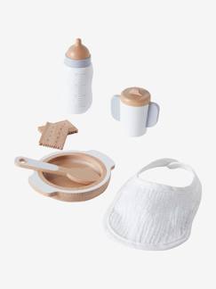 Set accessoires repas poupon en bois FSC®