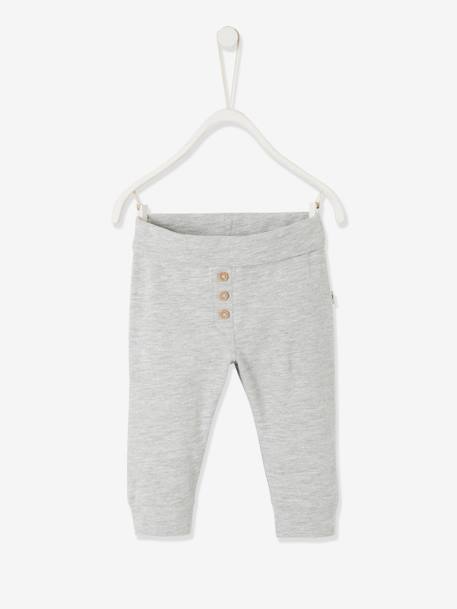 Bio-Kollektion: Baby Leggings HELLGRAU MELIERT 