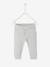 Pantalon legging bébé en coton bio gris clair chine 