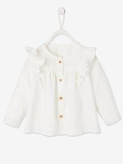Collection Cérémonie 2019-Bébé-Chemise, blouse-Blouse volantée bébé fille