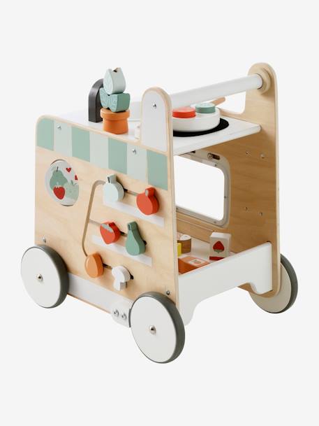 3-in-1-Lauflernwagen mit Spielküche FSC® WEISS 