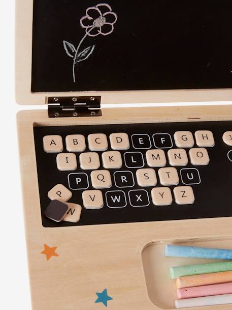 Spiel-Laptop aus FSC® Holz schwarz/natur 
