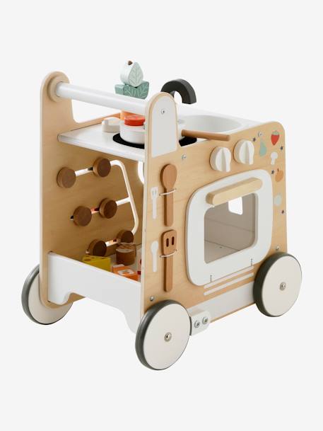 3-in-1-Lauflernwagen mit Spielküche FSC® WEISS 