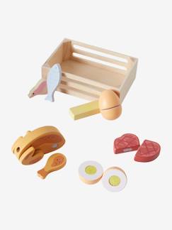 Spielzeug-Kiste mit Lebensmitteln aus FSC® Holz