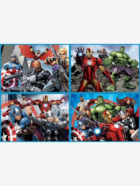 Lot de 4 puzzles progressifs 50 à 150 pièces Multi 4 Marvel® Avengers EDUCA ROUGE 