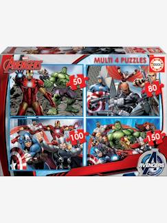 Lot de 4 puzzles progressifs 50 à 150 pièces Multi 4 Marvel® Avengers EDUCA