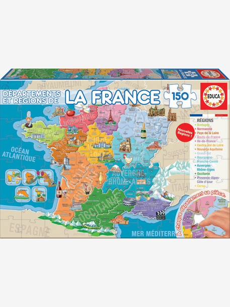 150-teiliges Puzzle 'Frankreich' BUNT 
