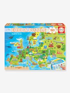 Affirmer sa personnalité-Jouet-Jeux éducatifs-Puzzle 150 pièces Carte d’Europe EDUCA