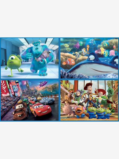 4er-Set Disney-Pixar®-Puzzles in unterschiedlichen Schwierigkeitsgraden BUNT 