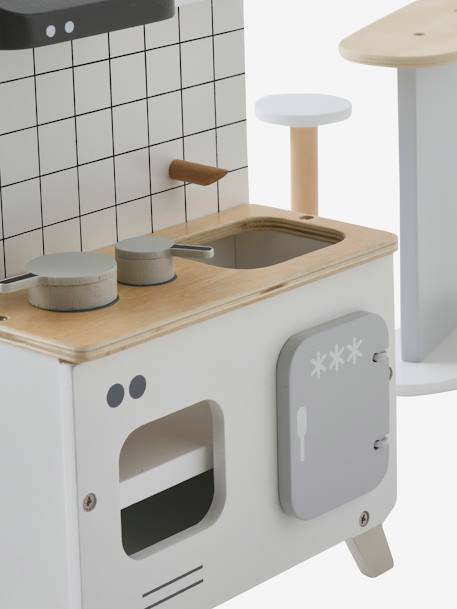 Küchenmöbel für Modepuppen aus FSC®-Holz mehrfarbig 