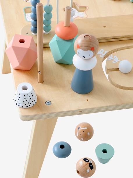 Kinder-Spieltisch „Regenbogen“ aus FSC®-Holz mehrfarbig 