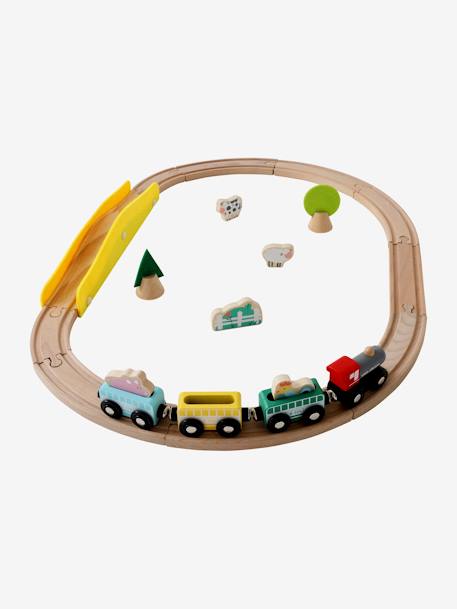 Kleine Kinder Eisenbahn,  Holz FSC® mehrfarbig 