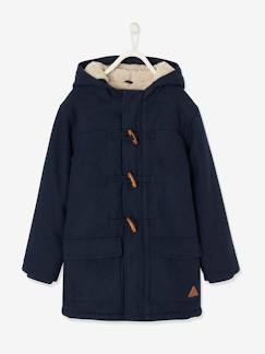 Junge-Jungen Dufflecoat mit Teddyfleece-Futter