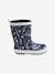 Bottes de pluie fille en caoutchouc marine 