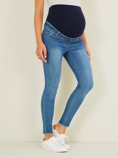 Jean skinny de grossesse 7/8ème Denim bleached 