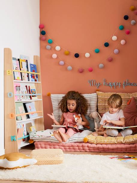 Bücherregal ,,Books' für Kinder WEISS/NATUR 