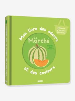 Französischsprachiges Duftbilderbuch „Mon livre des odeurs et des couleurs - Le marché“ AUZOU