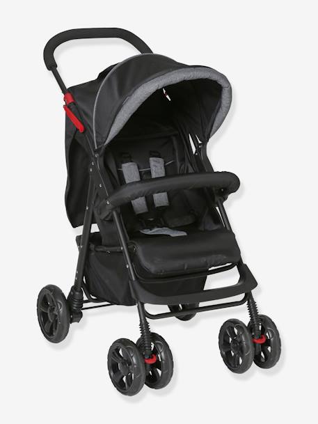 Kinderwagen + Babyschale 'Primacity' schwarz/grau 