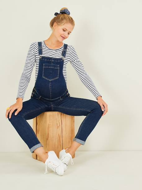 Latz-Jeans für die Schwangerschaft DENIM+DOUBLE STONE 