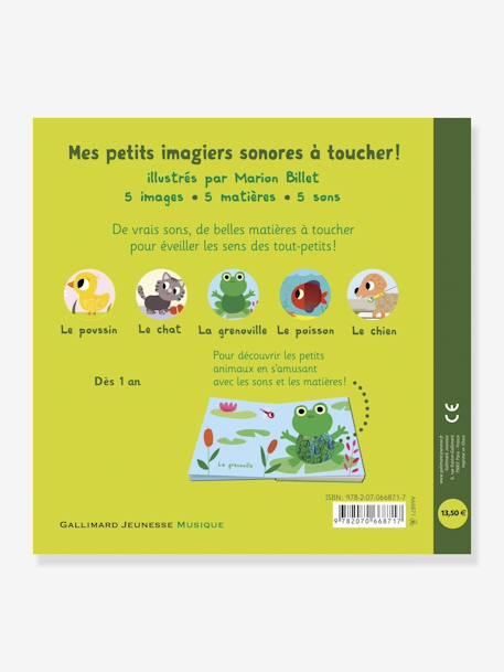 Französischsprachiges Soundbuch „Mes petits animaux“ GALLIMARD JEUNESSE bunt 
